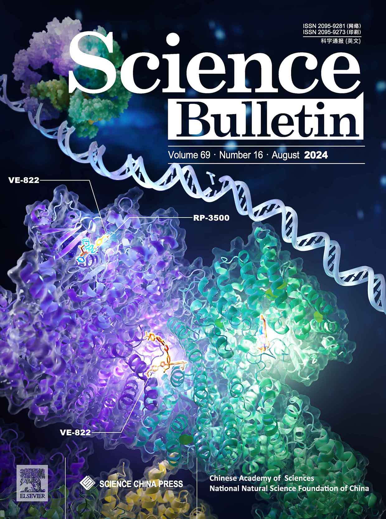 Science Bulletin 抑制剂研究封面设计